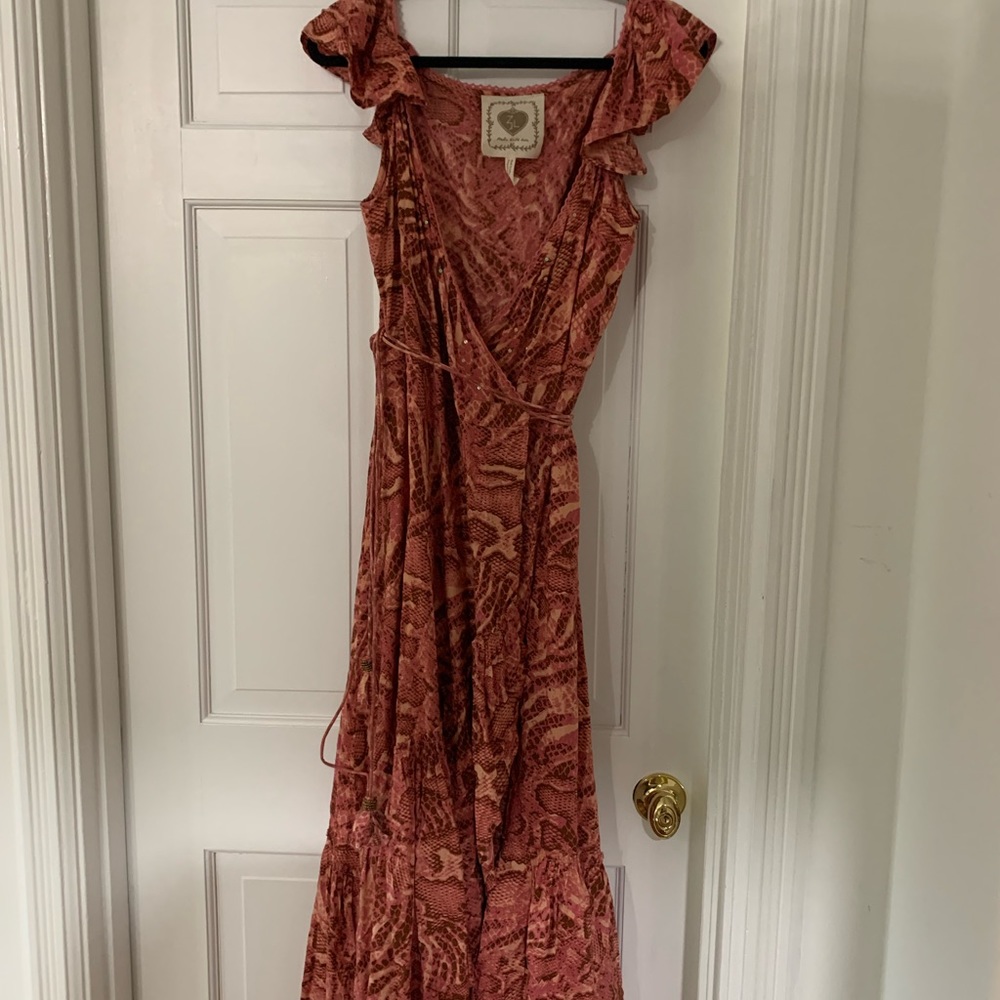 Z&L Size Large Wrap Maxi Dress